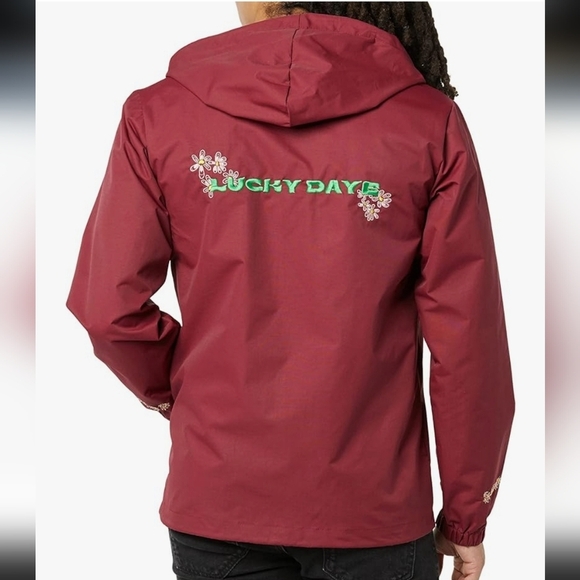 Lucky Daye Exclusive Coaches Jacket in Maroon Size XL - Picture 2 of 9